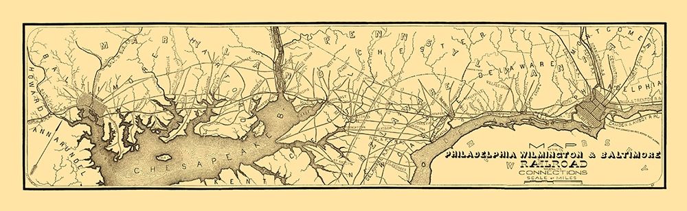 Philadelphia, Wilmington, Baltimore Railroad 1850