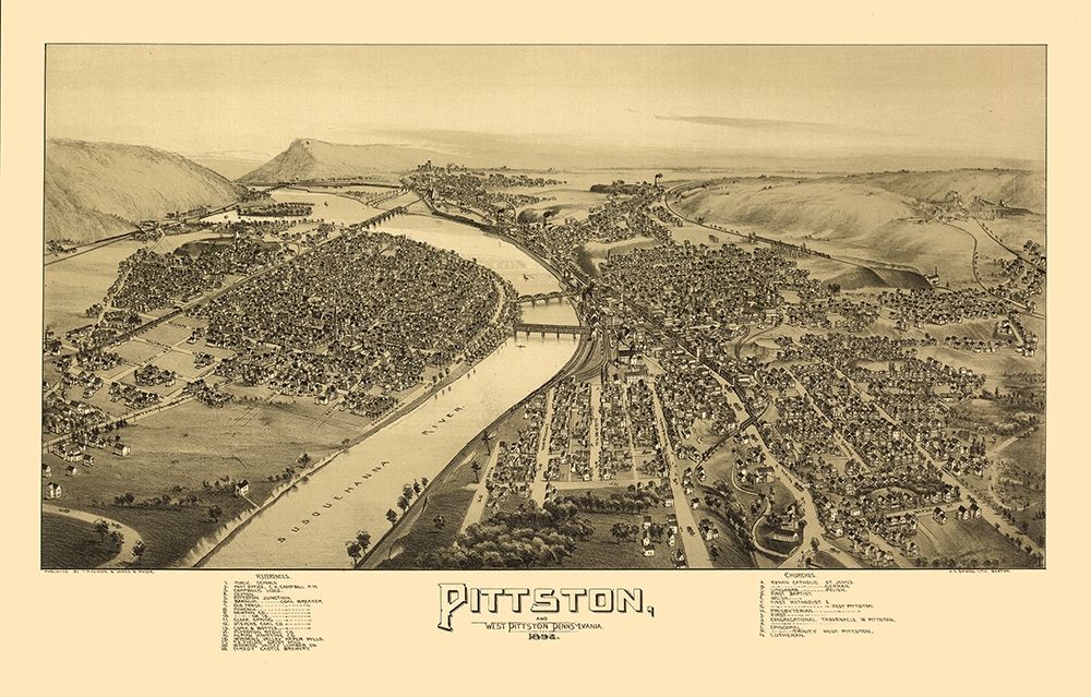 Pittston Pennsylvania - Moyer 1892