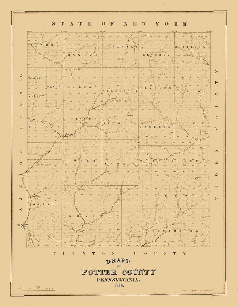 Potter County Pennsylvania - 1856