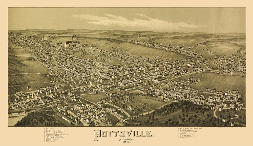 Pottsville Pennsylvania - Fowler 1889