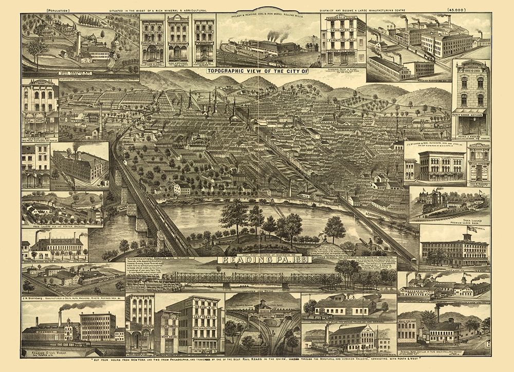 Reading Pennsylvania -1881