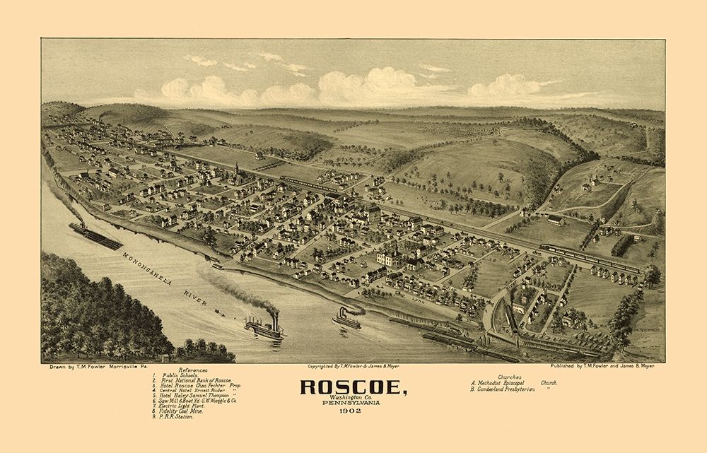 Roscoe Pennsylvania - Fowler 1902