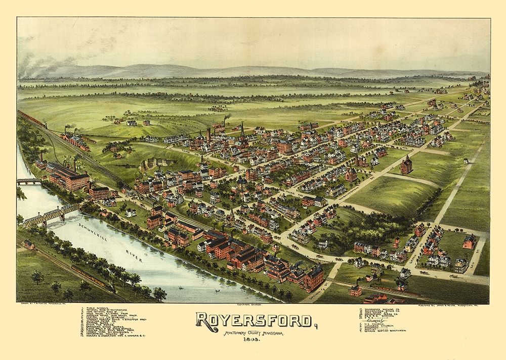 Royersford Pennsylvania - Fowler 1893