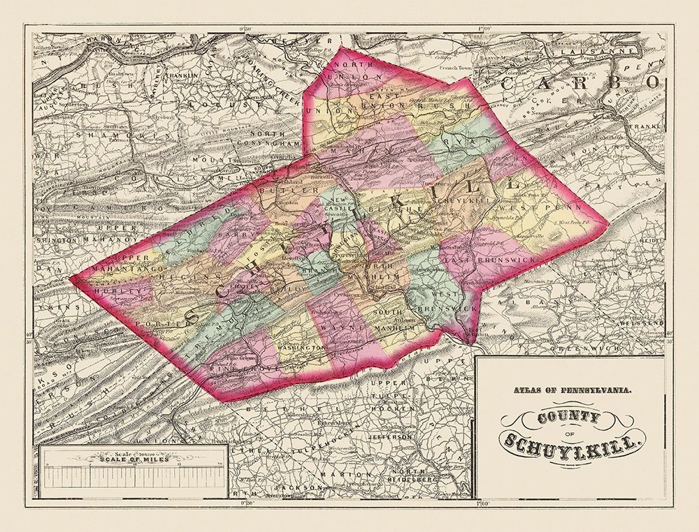 Schuylkill Pennsylvania - Walling 1872