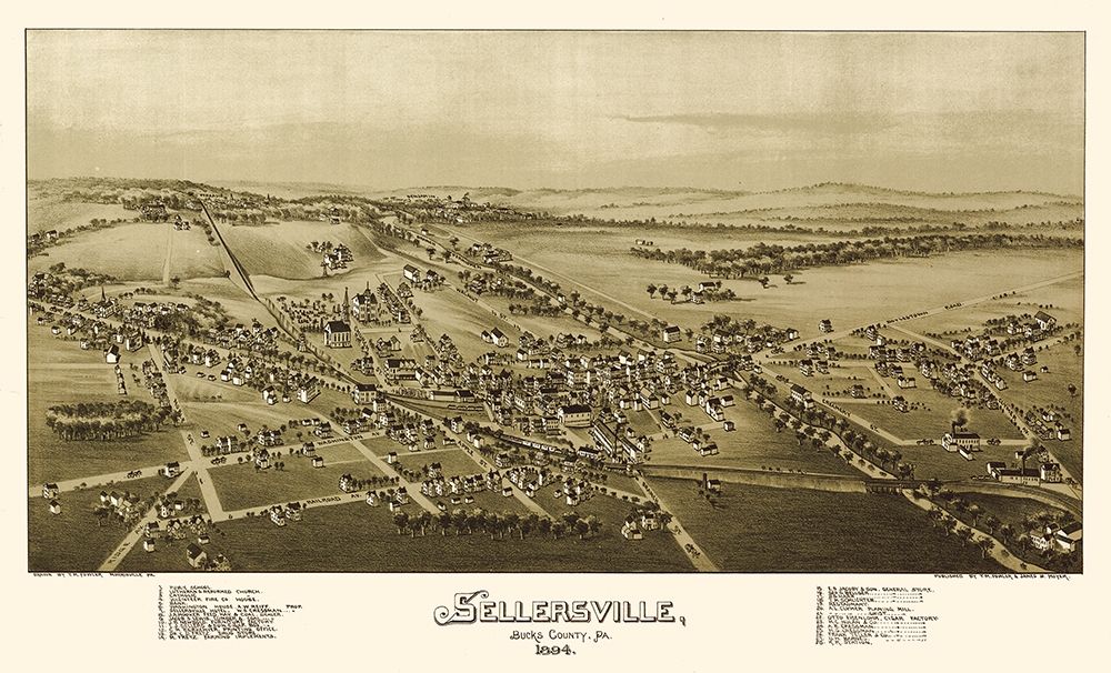 Sellersville Pennsylvania - Fowler 1894