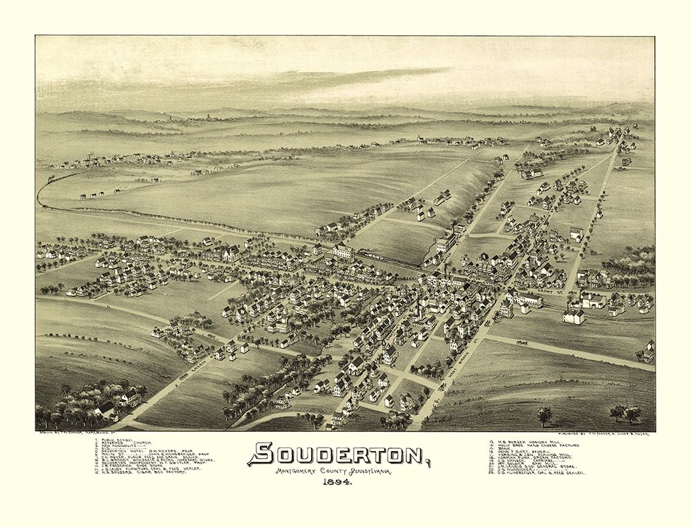 Souderton Pennsylvania - Fowler 1894