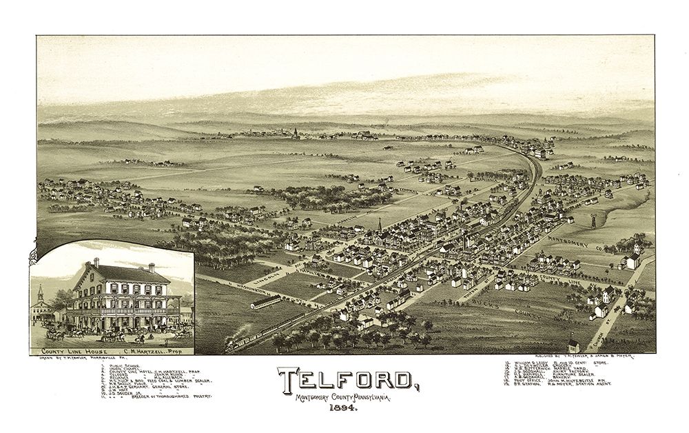 Telford Pennsylvania - Fowler 1894