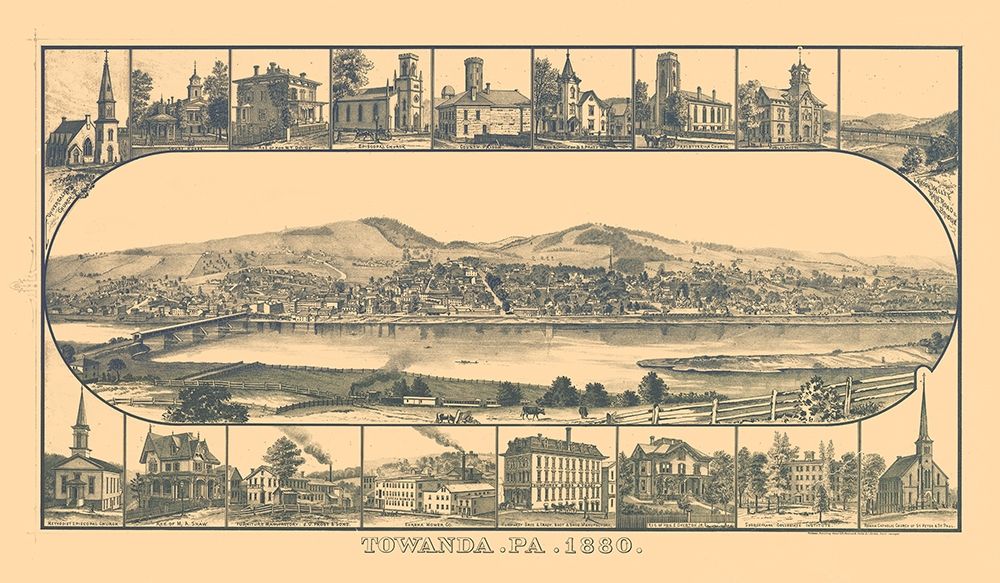 Towanda Pennsylvania - Crawford 1880