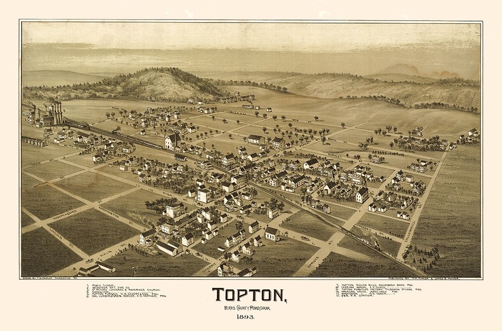 Topton Pennsylvania - Fowler 1893