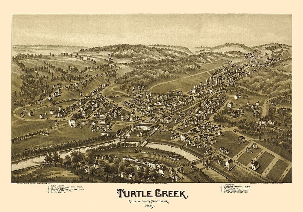 Turtle Creek Pennsylvania - Fowler 1897