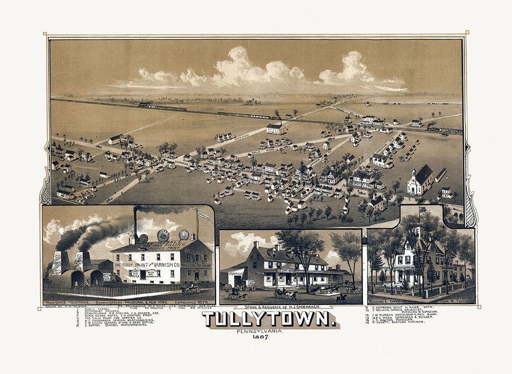 Tullytown Pennsylvania - Fowler 1887
