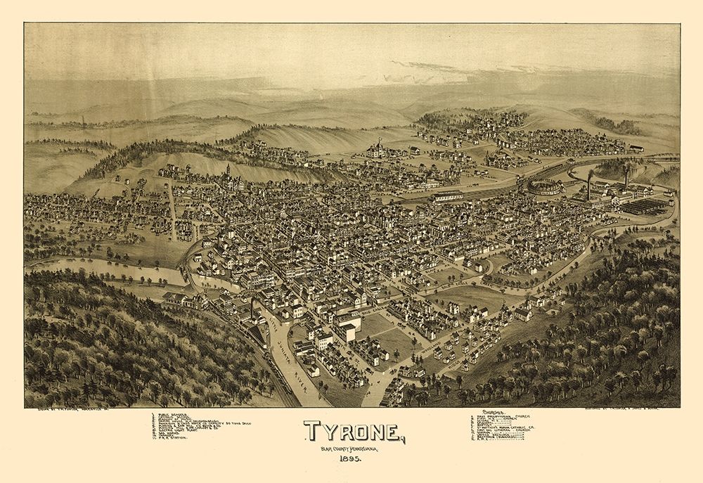 Tyrone Pennsylvania - Fowler 1895