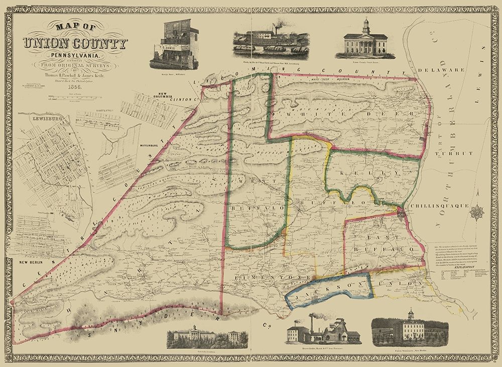 Union County Pennsylvania - Pasehall 1856