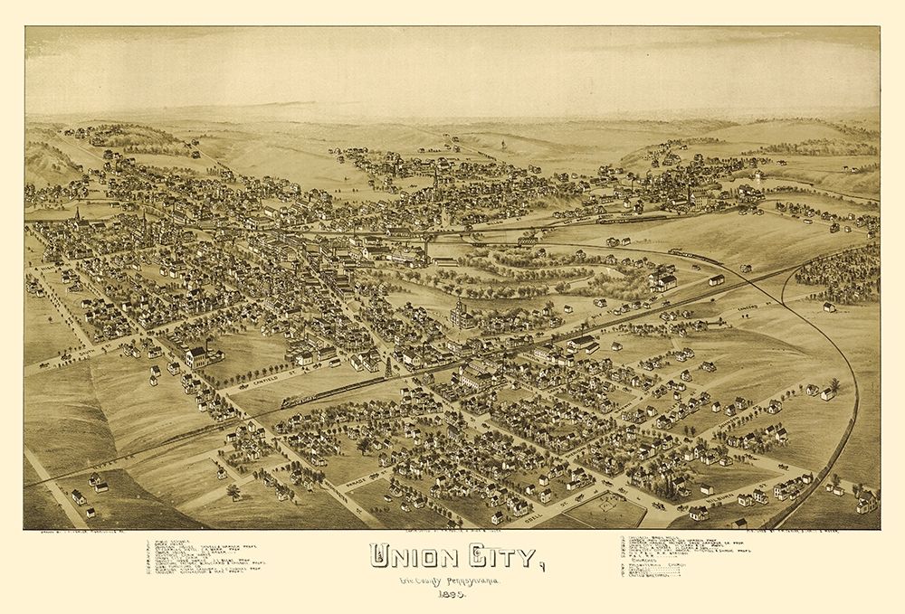 Union City Pennsylvania - Fowler 1895