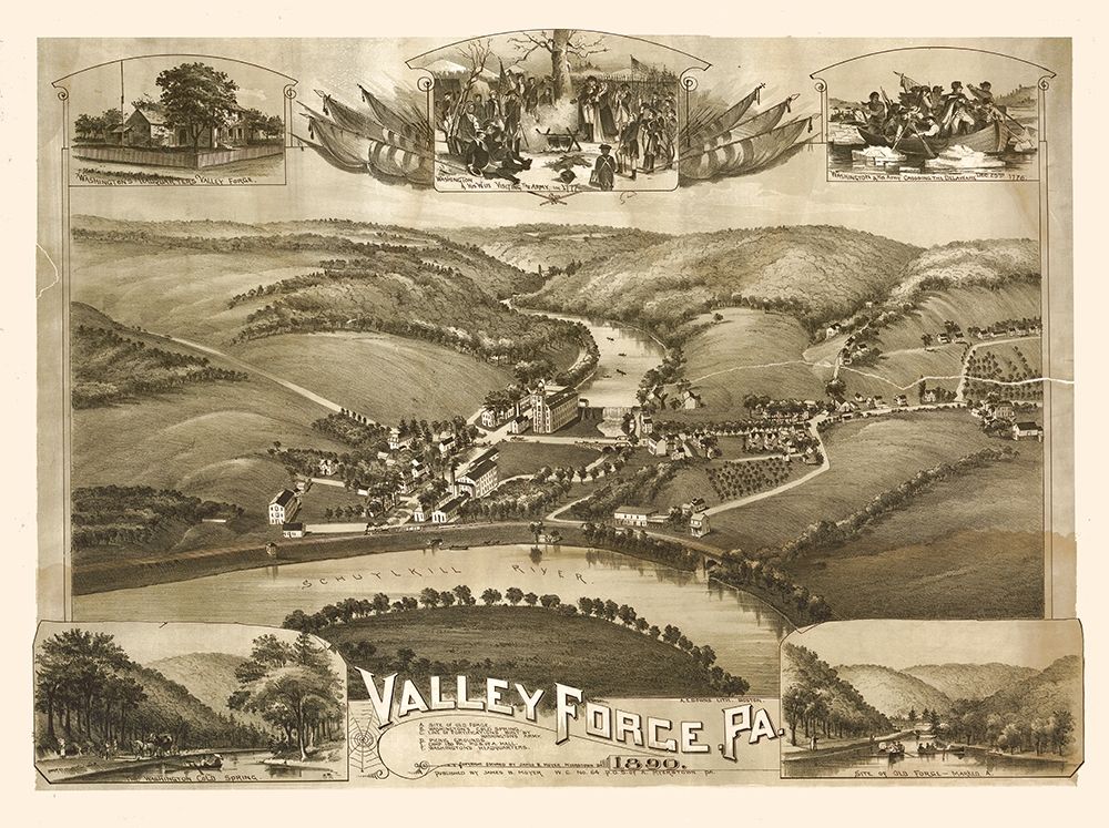 Valley Forge Pennsylvania - Moyer 1890