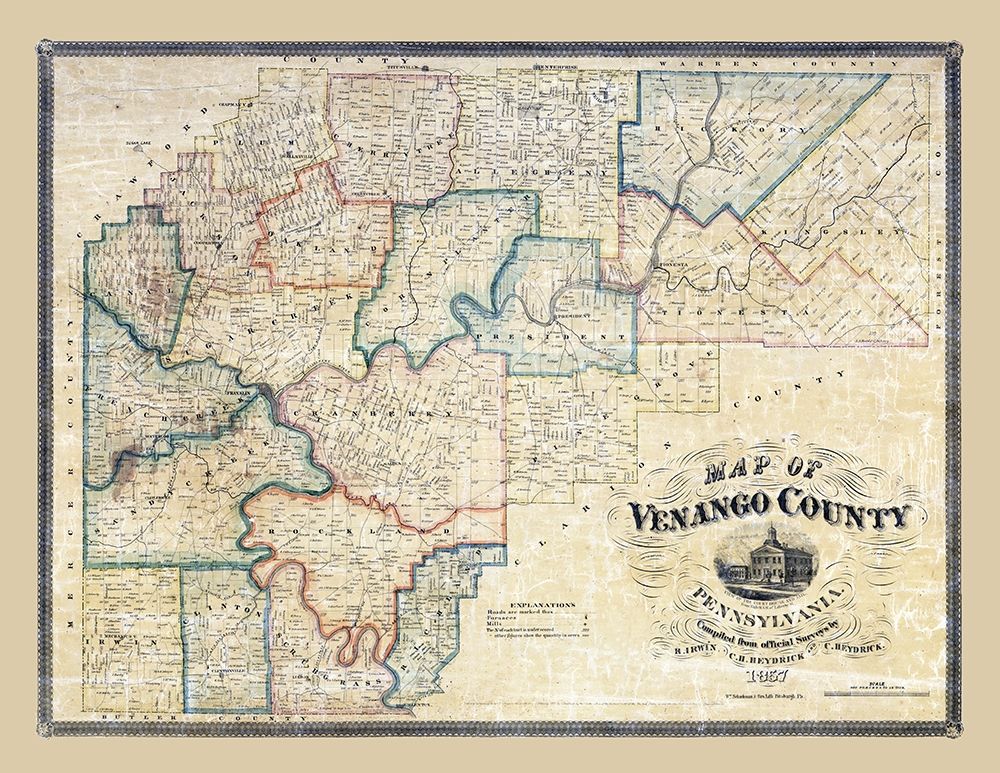 Venango County Pennsylvania - Irwin 1857