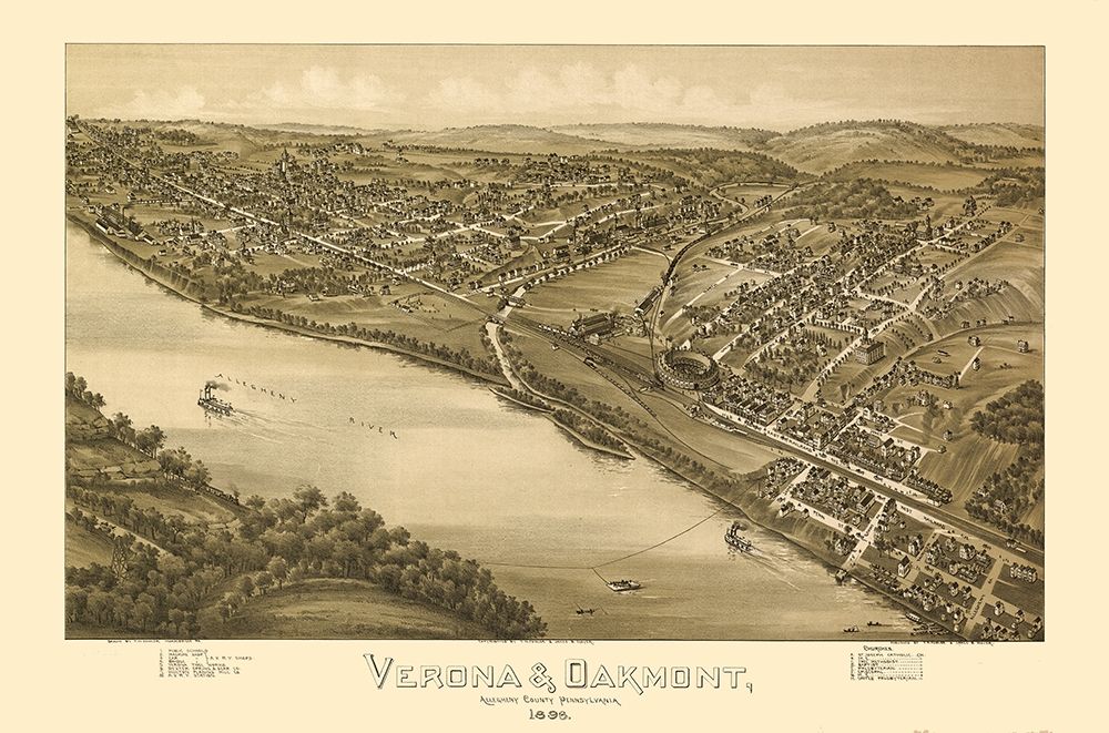 Verona Oakmont Pennsylvania - Fowler 1896