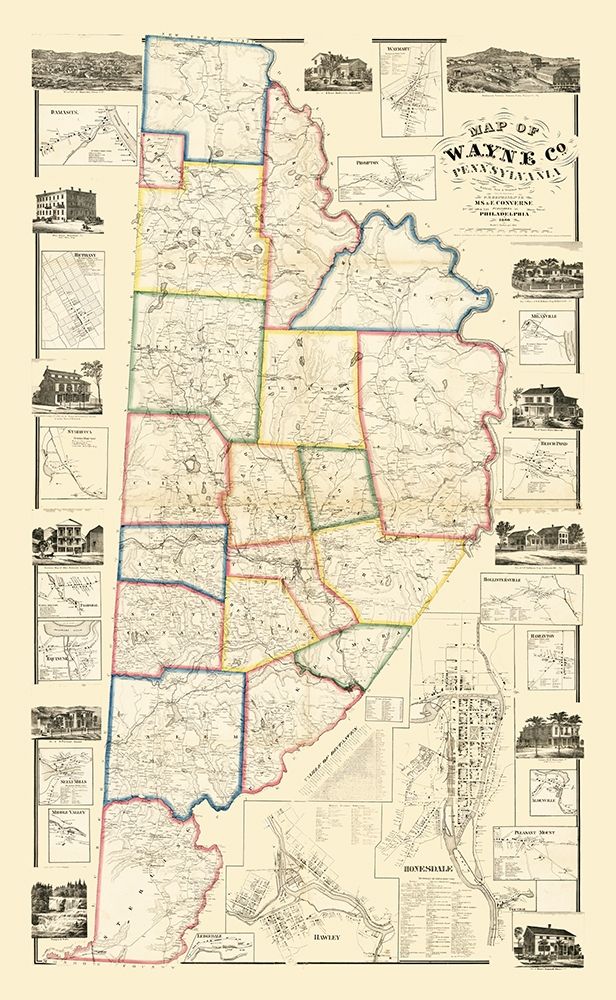Wayne County Pennsylvania - Converse 1860