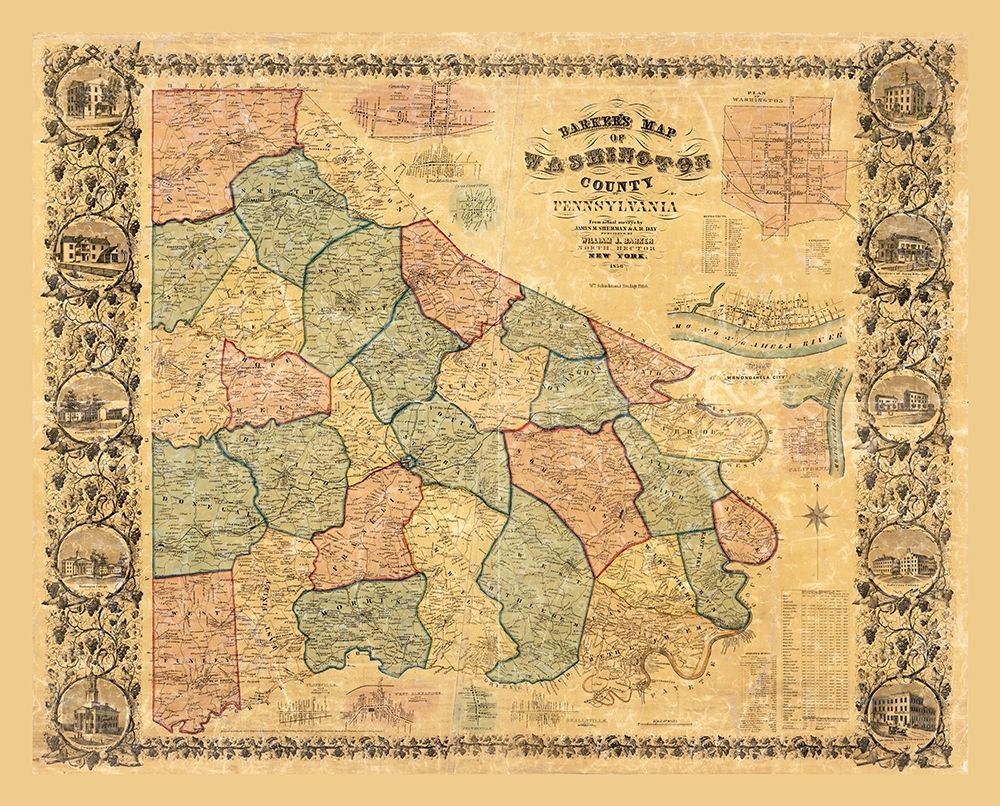 Washington County Pennsylvania - Barker 1856