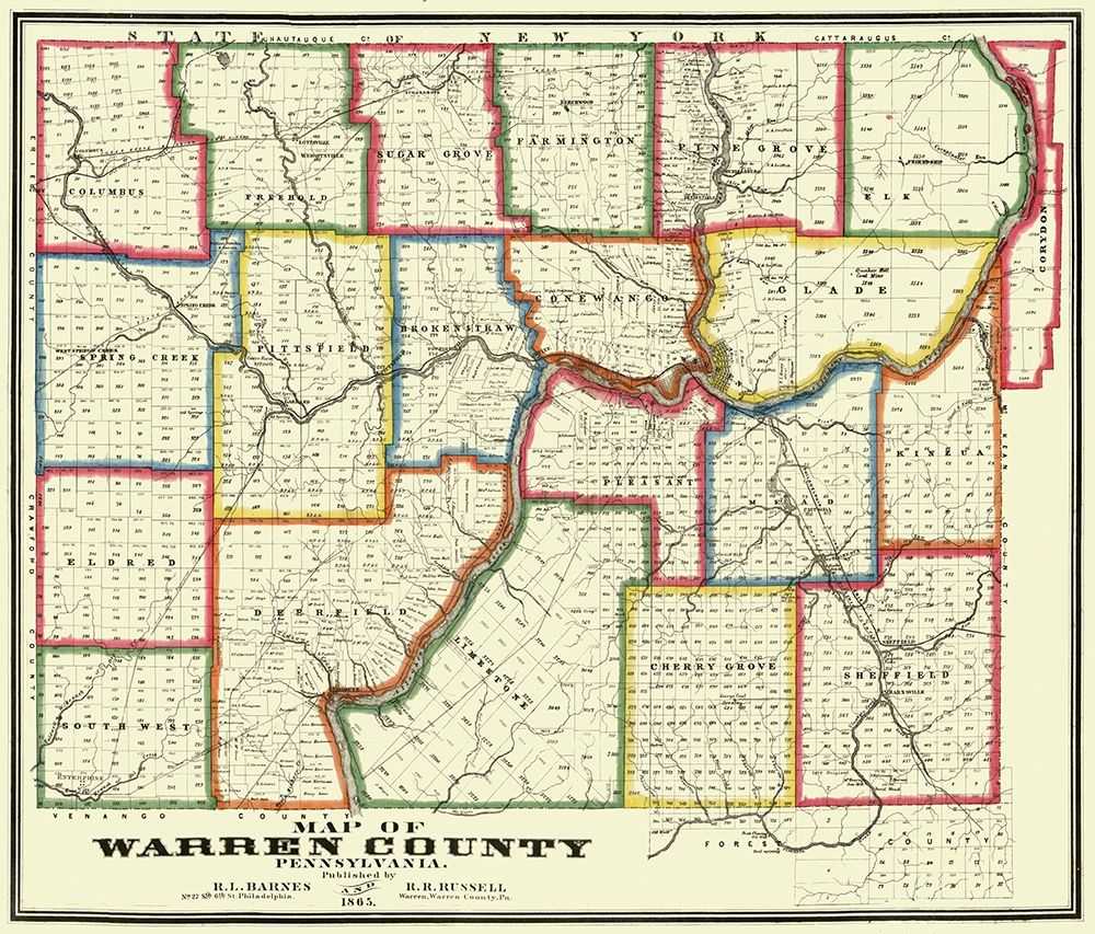 Warren County Pennsylvania - Barnes 1865