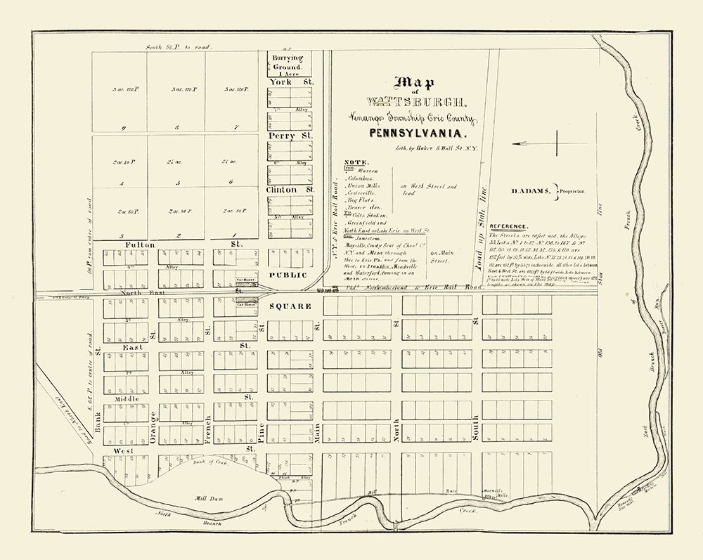 Wattsburg Pennsylvania - Baker 1836