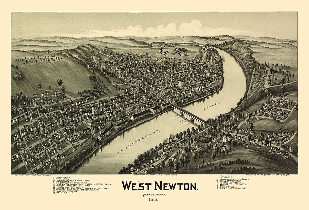 West Newton Pennsylvania - Fowler 1900