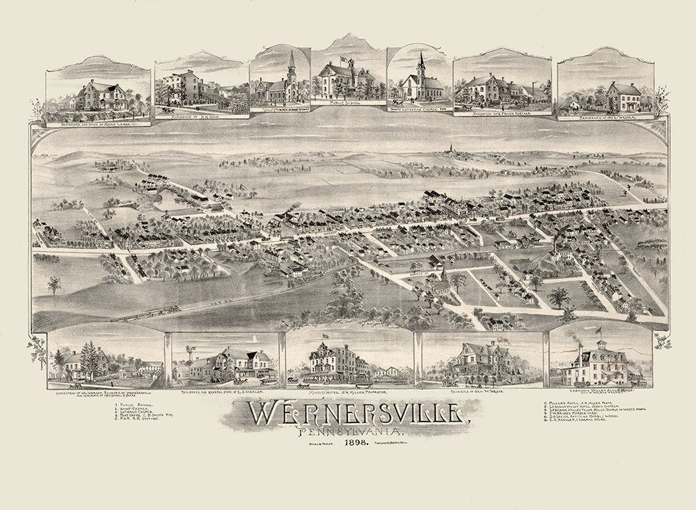 Wernersville Pennsylvania - Fowler 1898