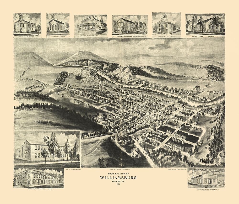 Williamsburg Pennsylvania - Fowler 1906