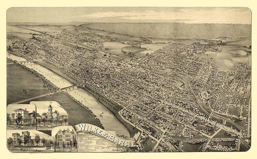 Wilkes Barre Pennsylvania - Moyer 1889