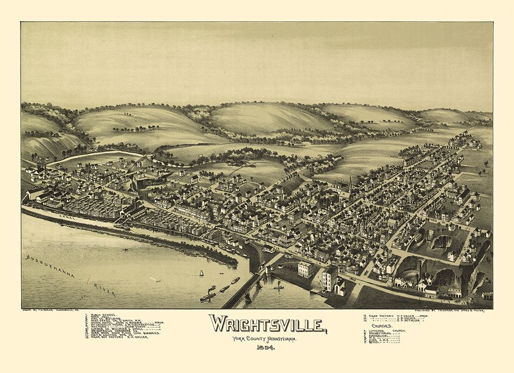 Wrightsville Pennsylvania - Fowler 1894