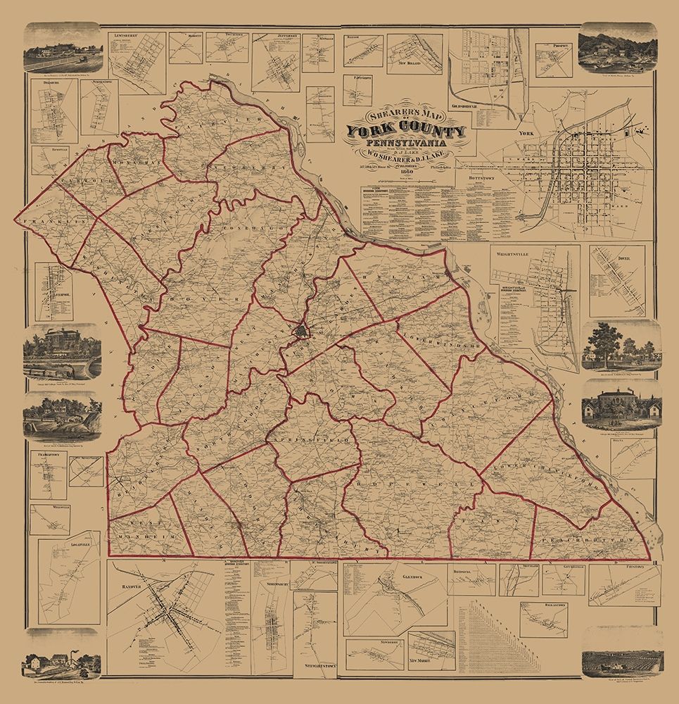 York County Pennsylvania - Shearer 1860