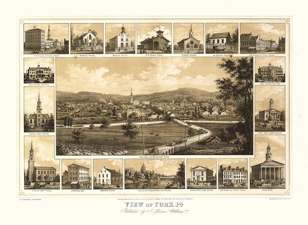 York Pennsylvania - Williams 1852