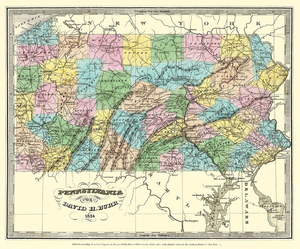 Pennsylvania - Burr 1834