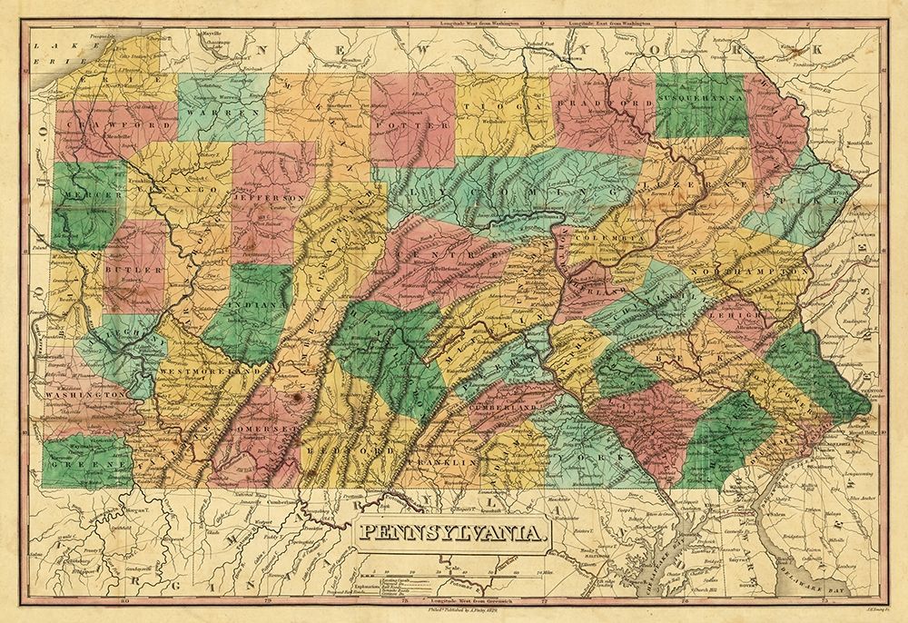 Pennsylvania - Finley 1829
