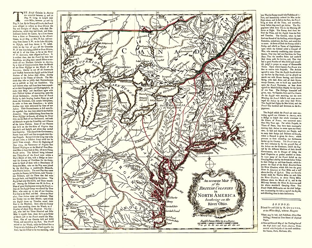 British Colonies North America Ohio River