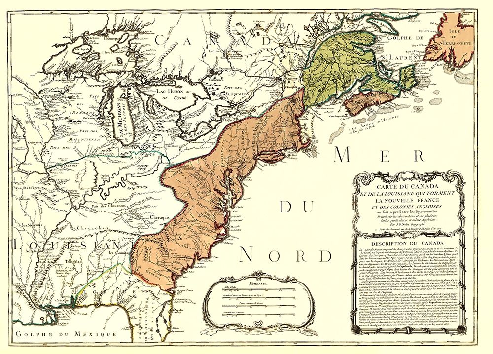 Canada Louisiana New France with English