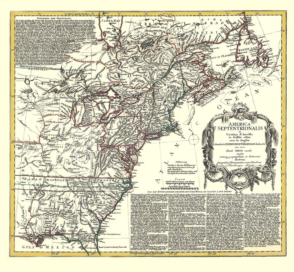 North America with Virginia Colonies