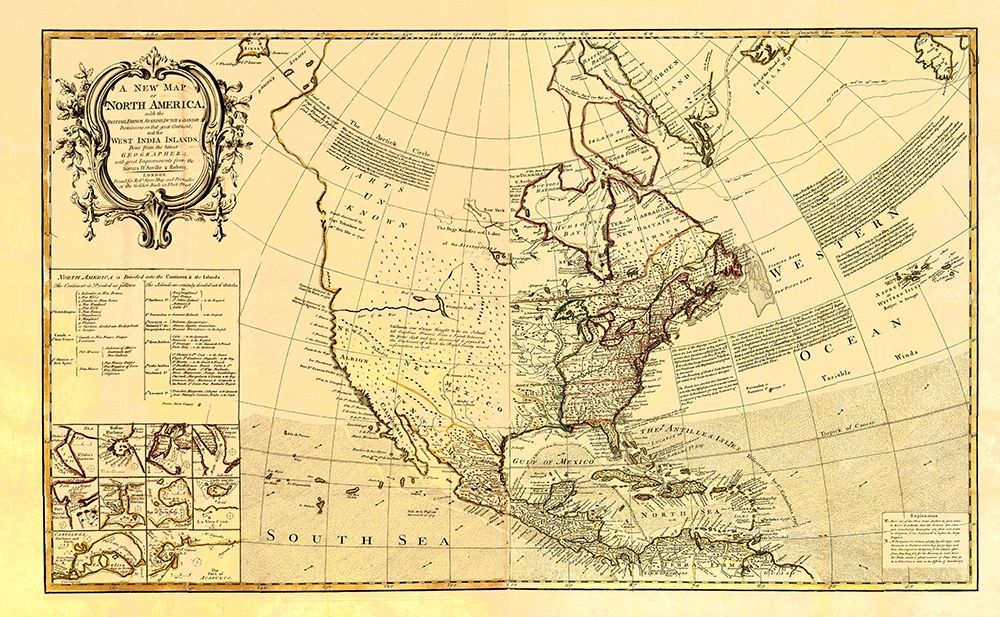 North America with West India Islands