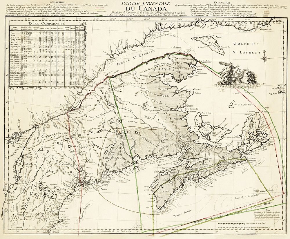 Eastern Canada - Jefferys 1755