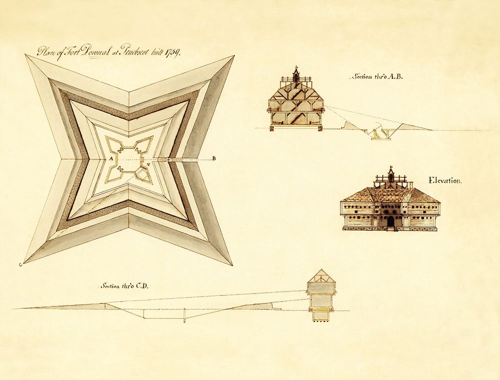 Fort Pownal at Penobscot - 1759