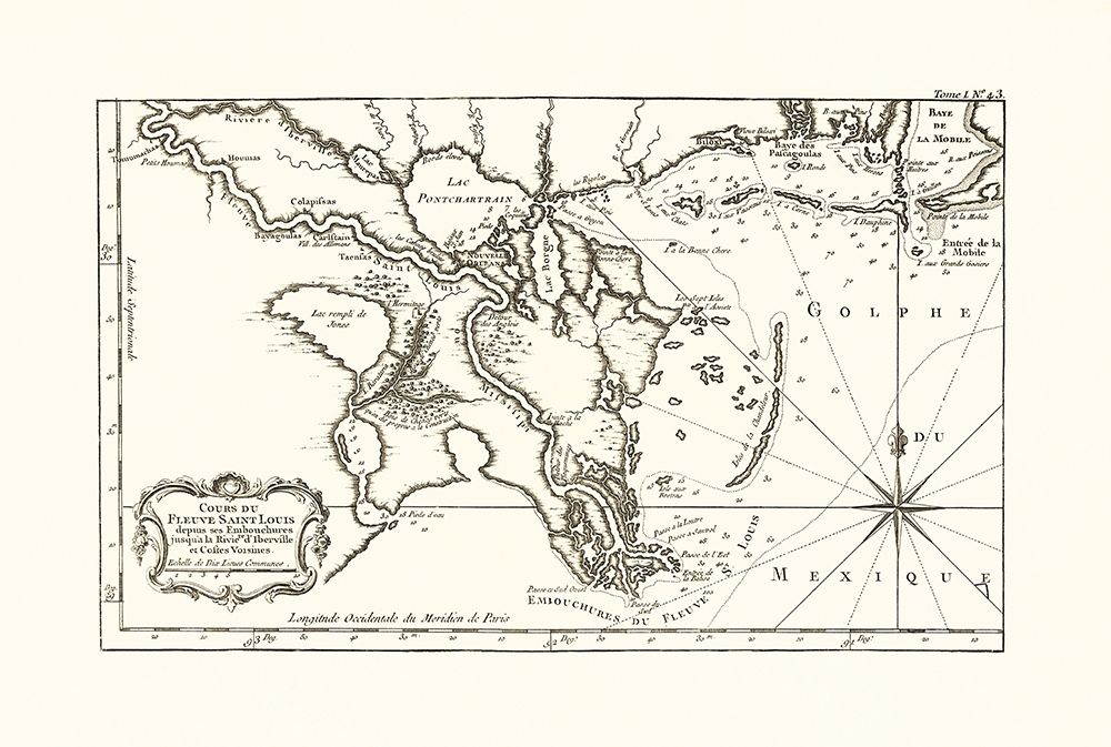 Louisiana Mississippi Alabama - 1760