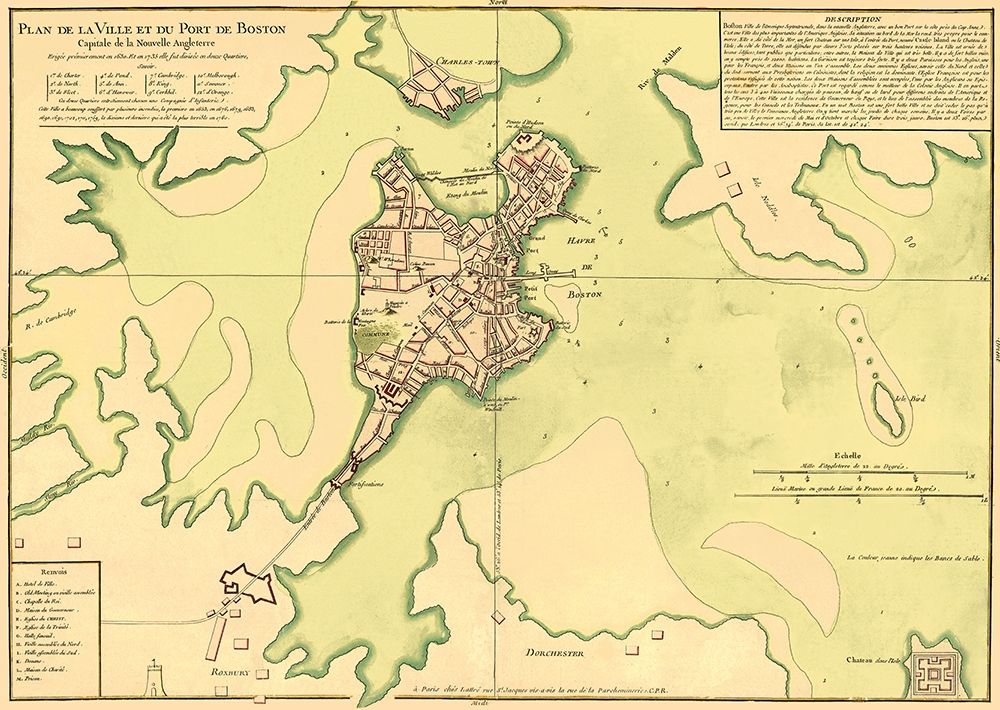 City Plan Port of Boston - Bellin 1735