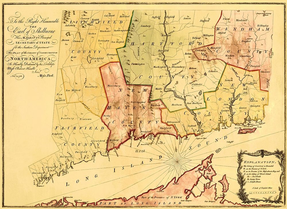 Colony of Connecticut - Park 1766