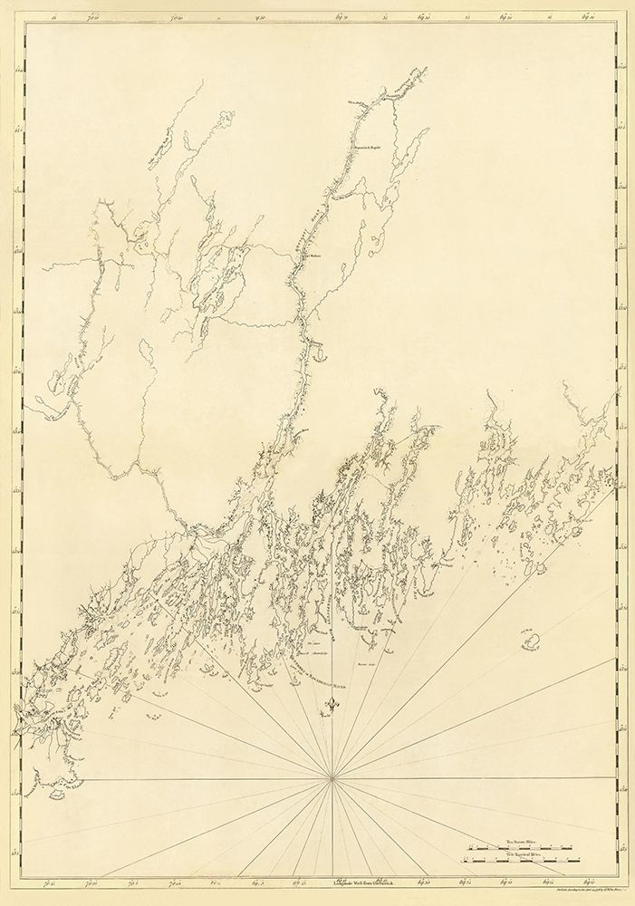 Mosquito Head Spurwink River - Des Barres 1770