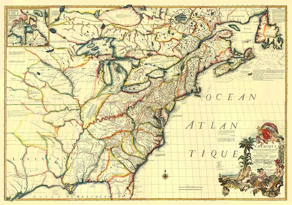 America Septentrionale - Le Rouge 1777