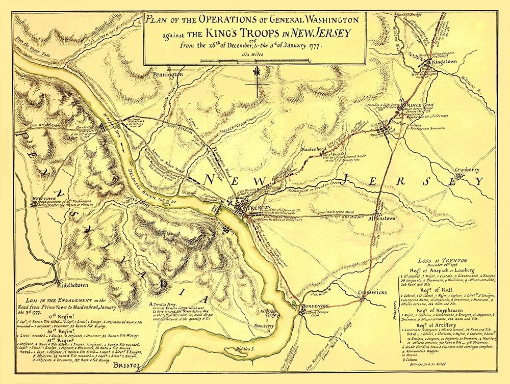 General Washington Operations - Faden 1777