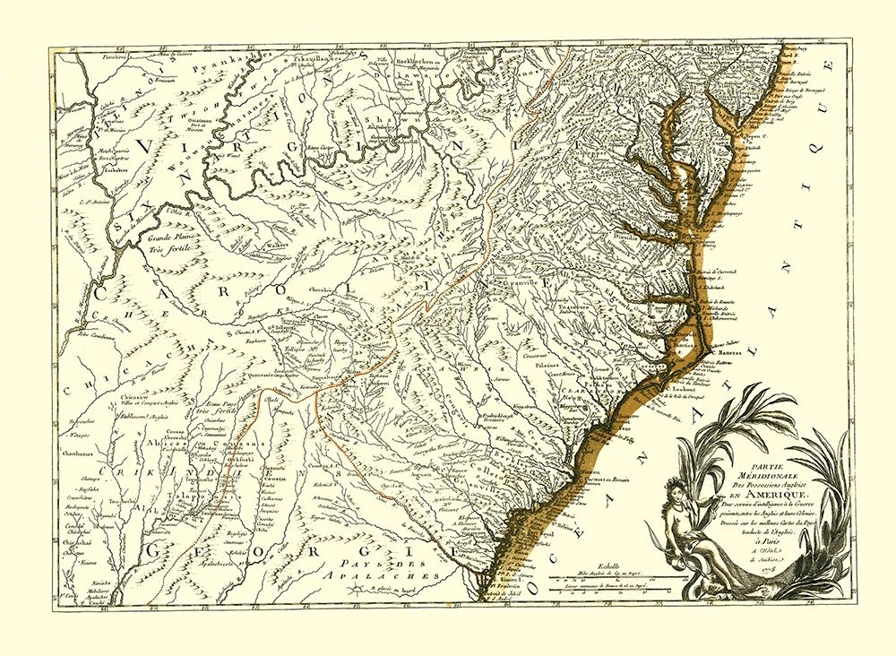 Southern Part of English Possessions - Michel 1778