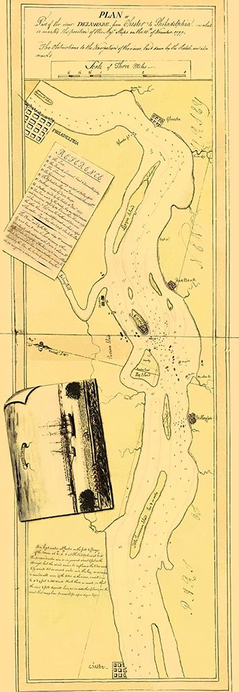 River Delaware Position Majestys Ships Nov 15 1777