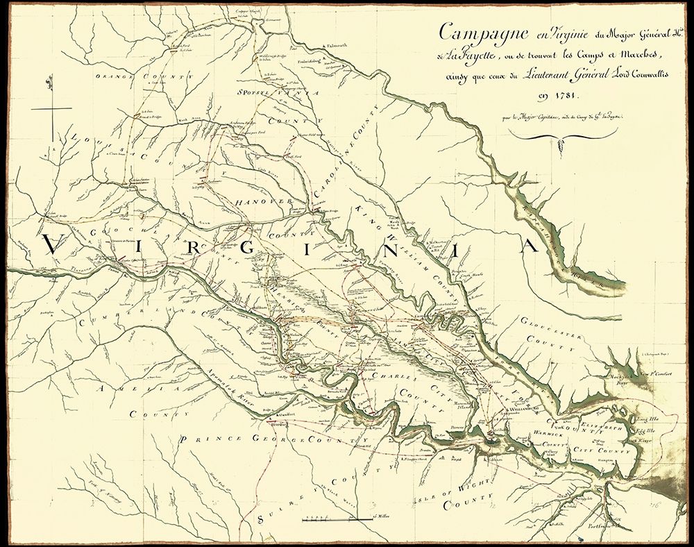 Virginia Campaign Major General Lafayette