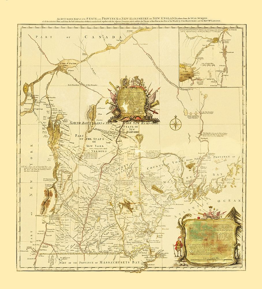 New Hampshire in New England - Blanchard 1783